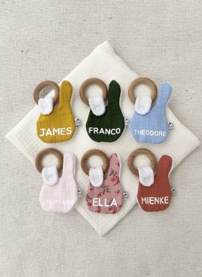 Personalised Bunny Teether